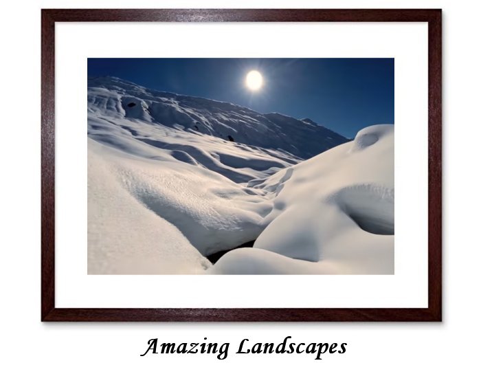 Amazing Landscapes Framed Print